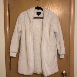 Women’s Oversized Fleece/Teddy Hooded Jacket(XS/S)
